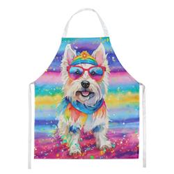Picture of Carolines Treasures DAC2571APRON 0.01 x 30 x 27 in. Westie Hippie Dawg Apron