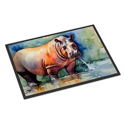 0.15 x 18 x 27 in. Hippopotamus Doormat
