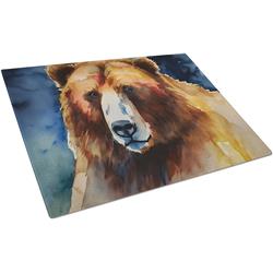 15 x 12 in. Kodiak Bear Glass Cutting Board - Large