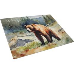 15 x 12 in. Kodiak Bear Glass Cutting Board - Large