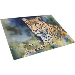 15 x 12 in. Leopard Glass Cutting Board - Large