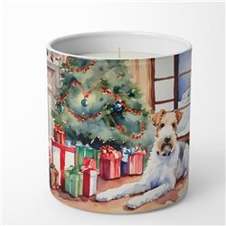 3.75 x 3.25 in. Fox Terrier Cozy Christmas Decorative Soy Candle