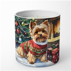 3.75 x 3.25 in. Yorkshire Terrier Cozy Christmas Decorative Soy Candle