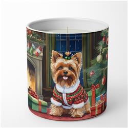 3.75 x 3.25 in. Yorkshire Terrier Cozy Christmas Decorative Soy Candle