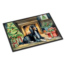 24 x 36 in. Afghan Hound Cozy Christmas Doormat