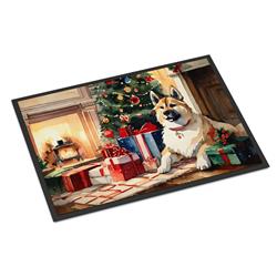 24 x 36 in. Akita Cozy Christmas Doormat