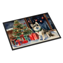 24 x 36 in. Alaskan Klee Kai Cozy Christmas Doormat