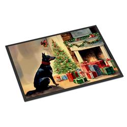 24 x 36 in. Australian Kelpie Cozy Christmas Doormat