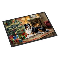 24 x 36 in. Australian Shepherd Cozy Christmas Doormat