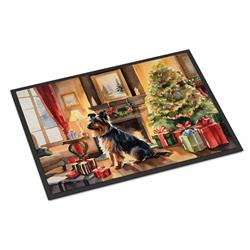 24 x 36 in. Australian Terrier Cozy Christmas Doormat