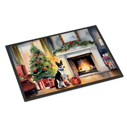 24 x 36 in. Basenji Cozy Christmas Doormat