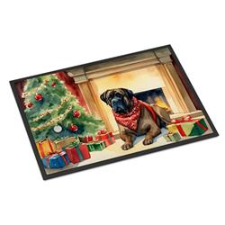 24 x 36 in. Bullmastiff Cozy Christmas Doormat