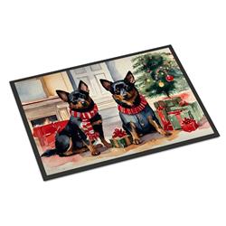 18 x 27 in. Lancashire Heeler Cozy Christmas Doormat