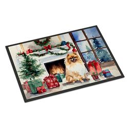 18 x 27 in. Pomeranian Cozy Christmas Doormat