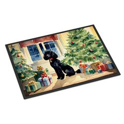 18 x 27 in. Poodle Cozy Christmas Doormat