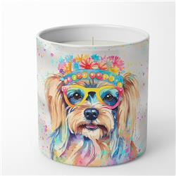 3.75 x 3.25 in. Yorkshire Terrier Hippie Dawg Decorative Soy Candle