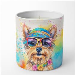3.75 x 3.25 in. Yorkshire Terrier Hippie Dawg Decorative Soy Candle