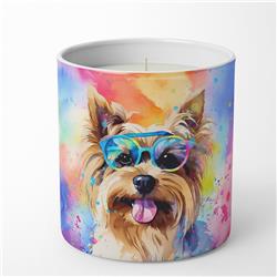 3.75 x 3.25 in. Yorkshire Terrier Hippie Dawg Decorative Soy Candle