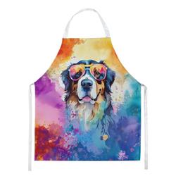 Picture of Carolines Treasures DAC2460APRON 30 x 27 in. Bernese Mountain Dog Hippie Dawg Apron