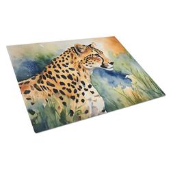 15 x 12 in. Cheetah Glass Cutting Board - Large