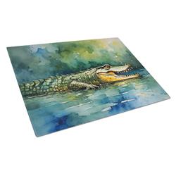 15 x 12 in. Crocodile Glass Cutting Board - Large