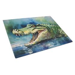 15 x 12 in. Crocodile Glass Cutting Board - Large