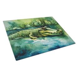DAC2899LCB 15 x 12 in. Crocodile Glass Cutting Board - Large