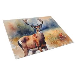 15 x 12 in. Deer Glass Cutting Board - Large