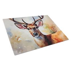 15 x 12 in. Deer Glass Cutting Board - Large