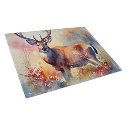 15 x 12 in. Deer Glass Cutting Board - Large