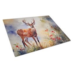 15 x 12 in. Deer Glass Cutting Board - Large