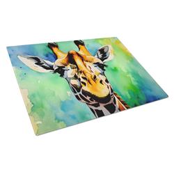 15 x 12 in. Giraffe Glass Cutting Board - Large