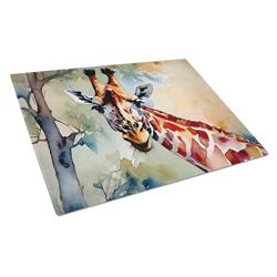 15 x 12 in. Giraffe Glass Cutting Board - Large