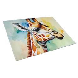 15 x 12 in. Giraffe Glass Cutting Board - Large