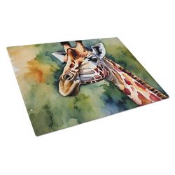 15 x 12 in. Giraffe Glass Cutting Board - Large