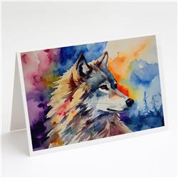 5 x 7 in. Wolves Wolf Greeting Cards - Pack of 8