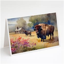 5 x 7 in. Wood Bison Greeting Cards - Pack of 8