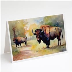 5 x 7 in. Wood Bison Greeting Cards - Pack of 8