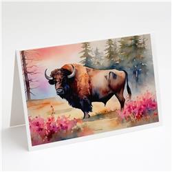 5 x 7 in. Wood Bison Greeting Cards - Pack of 8