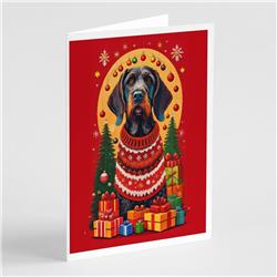 0.01 x 5 x 7 in. German Wirehaired Pointer Holiday Christmas Greeting Cards - Pack of 8