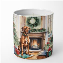 DAC2735CDL 3.25 x 3.75 x 3.25 in. Rhodesian Ridgeback Cozy Christmas Decorative Soy Candle
