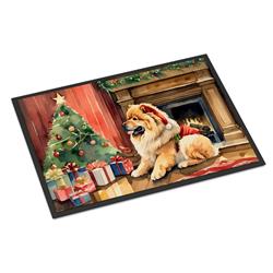 0.15 x 18 x 27 in. Chow Chow Cozy Christmas Doormat