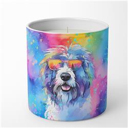 DAC2534CDL 3.25 x 3.75 x 3.25 in. Old English Sheepdog Hippie Dawg Decorative Soy Candle