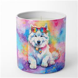 3.25 x 3.75 x 3.25 in. Samoyed Hippie Dawg Decorative Soy Candle