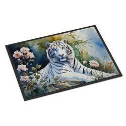 0.15 x 24 x 36 in. White Tiger Rectangle Doormat