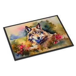 DAC3003JMAT 0.15 x 24 x 36 in. Wolves Wolf Rectangle Doormat