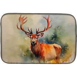 0.2 x 21 x 14 in. Deer Stag Dish Drying Mat
