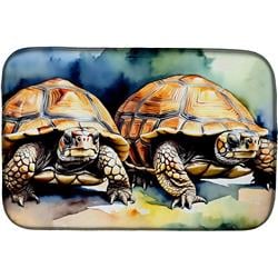 0.2 x 21 x 14 in. Turtles Tortoises Dish Drying Mat