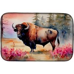 0.2 x 21 x 14 in. Wood Bison Dish Drying Mat
