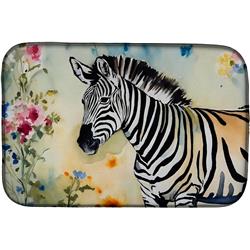 0.2 x 21 x 14 in. Zebra Dish Drying Mat